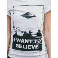 Футболка I Want To Believe (женская) - Футболка I Want To Believe (женская)