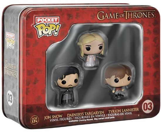 Набор Pocket POP! 3-Pack Tin: Game of Thrones: Jon, Tyrion, Daenerys