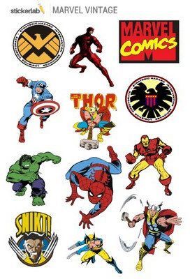 Стикерпак Stickerlab - Marvel Vintage