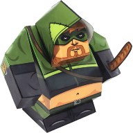 Бумажный конструктор DoodlePark Fatman - Green Arrow - Бумажный конструктор DoodlePark Fatman - Green Arrow