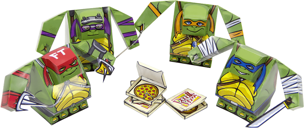 Бумажный конструктор DoodlePark Fatman - Teenage Mutant Ninja Turtles