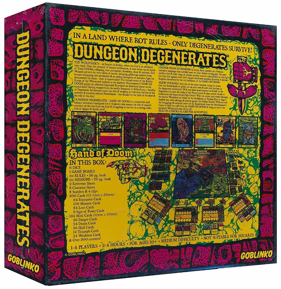 Настольная игра Dungeon Degenerates. Hand of Doom купить недорого в ...