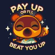 Футболка QWERTee - Animal Crossing - Pay Up - Футболка QWERTee - Animal Crossing - Pay Up