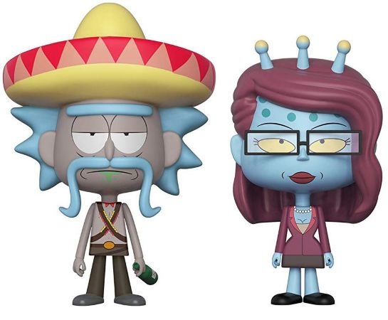 Набор фигурок Funko Vynl: Rick and Morty - Rick with Sombrero and Unity