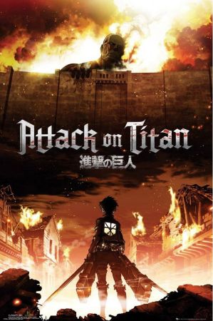 Постер лицензионный Attack on Titan (90х60 см)