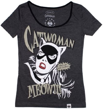 Футболка Lucky Humanoid - Catwoman (женская с вырезом)