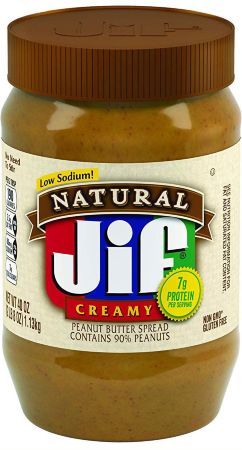 Арахисовая паста Jif Natural Creamy Peanut Butter 