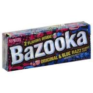 Жевательная резинка Bazooka Original &amp; Blue Razz Gum - Жевательная резинка Bazooka Original & Blue Razz Gum