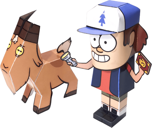 Бумажный конструктор DoodlePark Gravity Falls - Диппер Пайнс