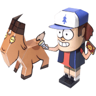 Бумажный конструктор DoodlePark Gravity Falls - Диппер Пайнс - Бумажный конструктор DoodlePark Gravity Falls - Диппер Пайнс