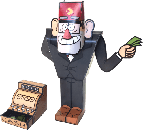 Бумажный конструктор DoodlePark Gravity Falls - Стэн Пайнс