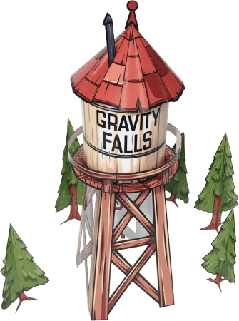 Бумажный конструктор DoodlePark Gravity Falls - Водонапорная башня