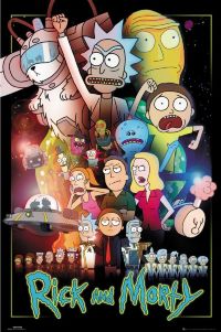 Постер лицензионный Rick and Morty Wars (90х60 см)