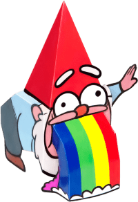 Бумажный конструктор DoodlePark Gravity Falls - Гном и радуга