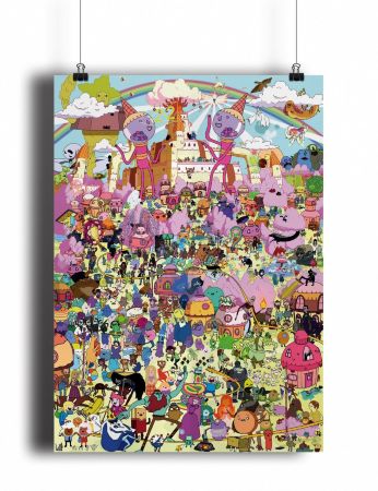 Постер Adventure Time Crowd (pm018)