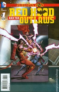 Red Hood and the Outlaws Future's End (3-D cover)