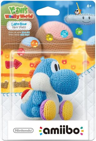 Фигурка Nintendo Amiibo - Light Blue Yarn Yoshi (Yoshi's Woolly World Series)