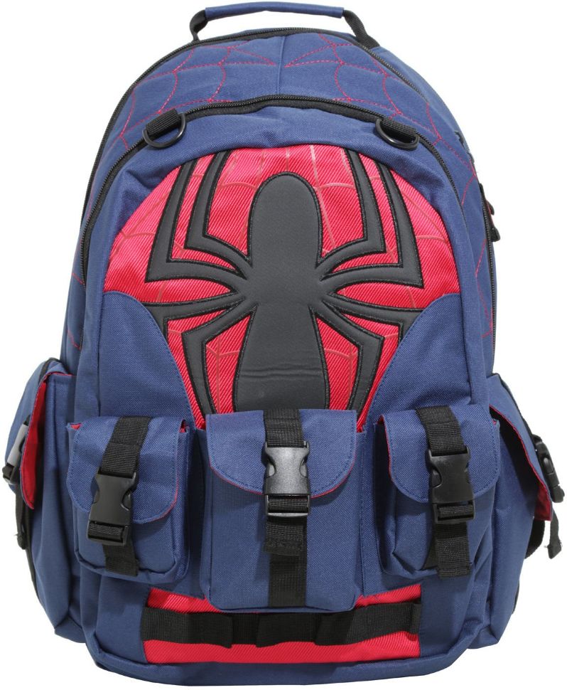 marvel spider man built up backpack