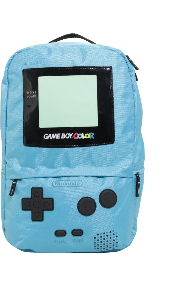 nintendo game boy color blue backpack