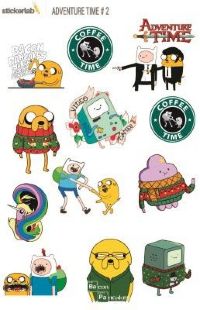 Стикерпак Stickerlab - Adventure Time №2
