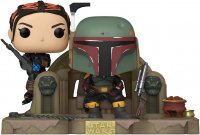 Фигурка Funko Pop! Star Wars Moment: The Mandalorian - Boba Fett and Fennec on Throne
