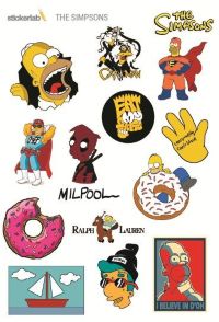 Стикерпак Stickerlab - Simpsons №1