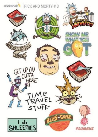 Стикерпак Stickerlab - Rick and Morty №3