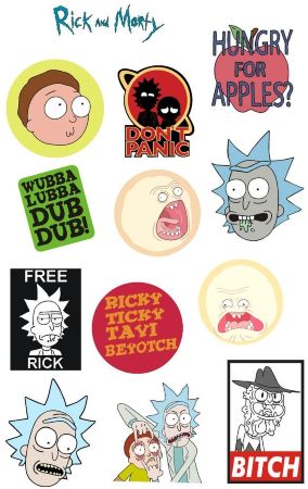 Стикерпак Stickerlab - Rick and Morty №1