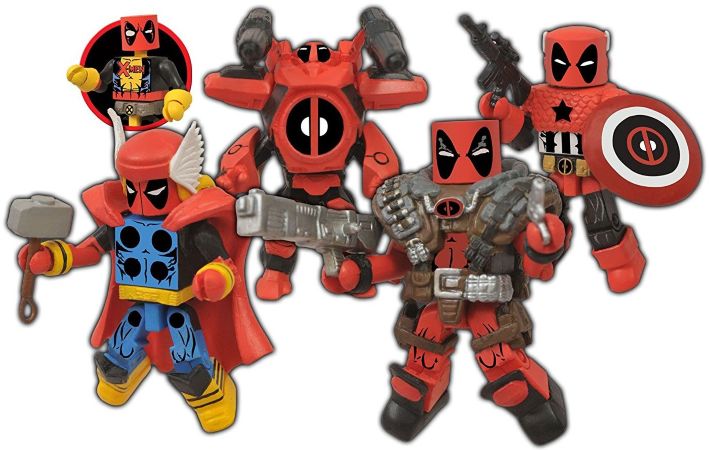 Набор фигурок Diamond Select Toys Marvel Minimates Deadpool Assemble Box Set