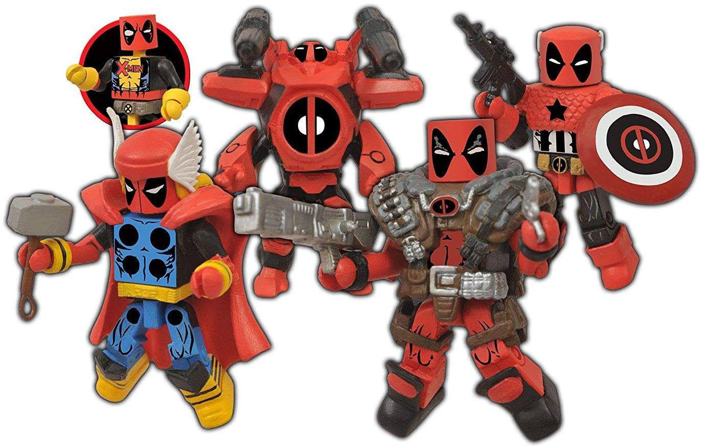 Набор фигурок Diamond Select Toys Marvel Minimates Deadpool