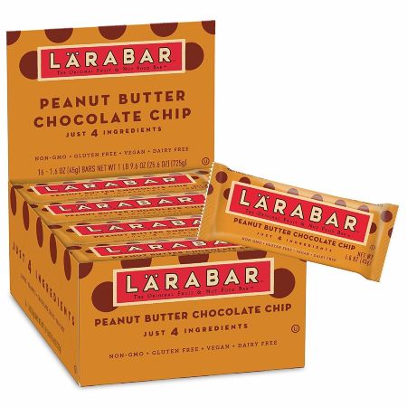 Батончики с шоколадной крошкой и арахисовым маслом Larabar