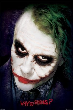 Постер лицензионный The Dark Knight Joker PP33471 (90х60 см)