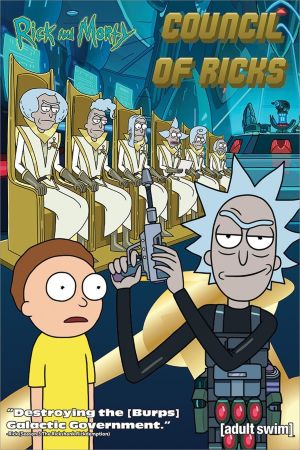 Постер лицензионный Rick and Morty Council Of Ricks PP34324 (90х60 см)