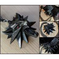 Кулон The Witcher III Inspired Wolf School Medallion (Red Eyed) - Кулон The Witcher III Inspired Wolf School Medallion (Red Eyed)