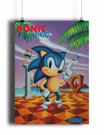 Постер Classic Sonic The Hedgehog (pm048)