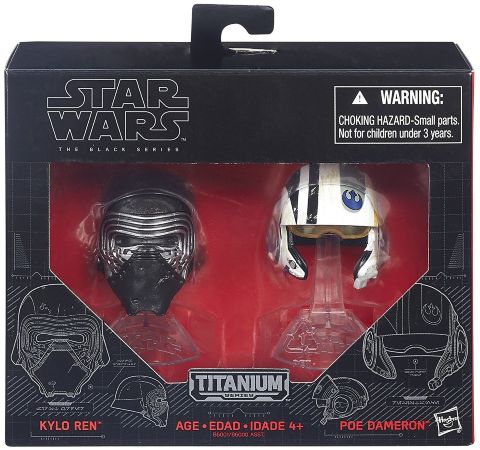 Набор сувенирных шлемов Star Wars: The Force Awakens Black Series Die Cast Kylo Ren & Poe Dameron